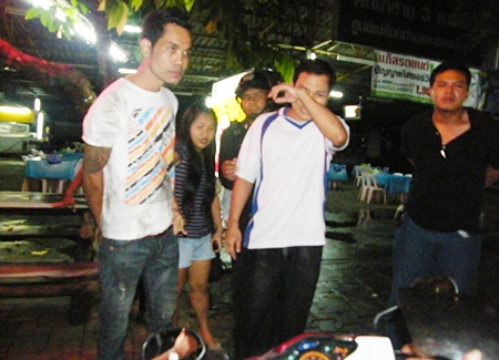 Cuffed and ready to sleep it off in the local jail.